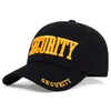 Sセキュリティレター刺繍野球帽USAMEN DAD HAT COTTONT COTTONTABLE HATS大人の男性ヒップホップトラッカーキャップGORRAS 230322