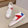 Men Design Dress Shoes Sneakers Echt lederen trendy trainer Wit zwart platform Chaussures Casual schoenen schip met doos