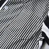 Kids Shirts Baby Boys Shirts fashion Lapel Black White Color Matching Stripes Gentleman's Long Sleeve Shirt Toddlers Kids Tops Boys Clothes 230323