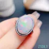 Cluster Rings Luxury Opal Ring Real 925 Sterling Silver Fine Jewelry Big Size Gemstone For Women Birthday Gift Birthstone Good