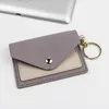 Card Holders Fashion Thin Leather Wallet Business Holder Short Purse ID Candy Color Bank Multi Slot Case