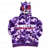 Mannen Hoodies Sweatshirts Nieuwe Gengar Gengho Harajuku 3D Hooded Casual Mode vrouwen Trui Rits Set T230323