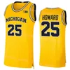 Wolverines Basketball College 25 Jett Howard Jersey 2 Bufkin 0 Dug McDaniel 3 Jaelin Llewellyn 5 Terrance Williams II 1 Hunter Dickinson Sewing NCAA Man Młodzież młodzież