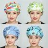 Beanies Bouffant Scrubs Hats Women Christmas Flower Printed Cotton Sweatband Cap Reuseable Head Cover Work Wear Breathable Scrub Caps1