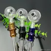 Hookahs O novo pote de gongas de vidro por atacado de bolhas de cores acessórios, fumantes de cano de água de vidro,