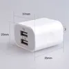 5V 2A Mobile Phone Charger Portable Dual USB 2 Ports Charging US EU AU UK Plug Chargers For Iphone Samsung Xiaomi LG Tablet Home Adapter