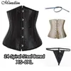 Bustiers korsetten sexy bustier tops satijn onderborst taille corset cincher slanke ondergoed 6xl voor verliesgewicht vintage topsbustiers