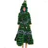 ステージウェア2023女性クリスマスイブニングドレスコスチューム長いスタイルのフード付きコスプレコスプレ服1/l/xlのサイズ