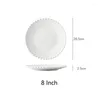 Plattor Pure White Hearted Shaped Pearl Steak Sallad Soup Dinner Plate Tabell Provån