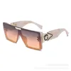 Sonnenbrillen-Designer Neue Sonnenbrille mit braunem Farbverlauf für Damen mit fortgeschrittenem Gefühl und großem Rahmen, Trend ROGR
