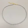 Hänge halsband enkla fröpärlor sträng halsband kvinnor sträng pärlor korta kvinnor halsband smycken 16 tum chokers halsband gåva z0321