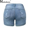 Frauen Shorts Sommer Denim Casual Mode Lose Loch Jeans Mit Taschen Street Booty 230322