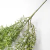 Decorative Flowers Indoor 5 Forks Artificial Wall Hanging Pine Needles Plant Home Balcony Decoration Green Flower Basket Accessories