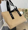 Totes Women Luxury Handväskor Designer Beach Bag Bag Top Quality Fashion Sticking Posa Shoulder Large Tote Summer Straw Shopping Bag utan Boxstylisheendibags