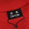 DUYOU T-shirt surdimensionné avec lettres de lavage en jersey vintage 100% coton T-shirt hommes occasionnels T-shirts de base femmes qualité classique hauts DY9074