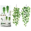 Decorative Flowers Artificial Hanging Vines Fake Plants Ivy Leaves Green Plant Leaf Garland Garden Flower Wall Decor