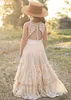 Girls Dresses Princess Girls Lace Cotton Long Dresses Baby Kids Flower Girl Wedding Birthday Party Vestidos Children Clothing For 315 Years 230322