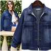 Women's Jackets Plus Size XL-5XL Autumn Denim Jacket Vintage Casual Loose Ladies Basic Jeans Coats Female Clothing Big 3XL 4XL 1069