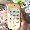 Leksakstelefoner baby musik ljud telefon sovande leksaker med teether simulering leksaker telefon spädbarn tidig pedagogisk leksak barn gåvor