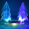 Juldekorationer personlighet särskilt kreativt 3D träd mode trend diy fullfärg byte ledande akryl kit hem hem
