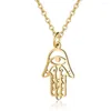 Hanger kettingen roestvrijstalen hamsa hand ketting hindoeïsme christendom jodendom boeddhisme amulet charme sieraden