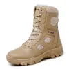 Stivali Uomo Stivali militari tattici Scarpe casual da uomo Stivali in pelle SWAT Army Stivali da combattimento alla caviglia neri Botas Militares Hombre 230323