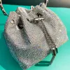 Evening Bags Top-Handle Rhinestones Evening Clutch Women Bag Purses Bucket Ladies Handbag Luxury Designer Diamonds Shoulder Shiny Crystal 230323