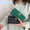 Sacs à bandoulière pour dames 2 styles doux petites perles fraîches embelli portefeuille long Joker couleur unie porte-monnaie en cuir deux pièces multi-cartes pochette de mode 856 #