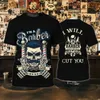 Polos para hombre Camisa de barbería Camisetas para hombre Impreso en 3D Ropa para hombre personalizada OCuello Tops de manga corta de gran tamaño Cool Punk Streetwear 230323