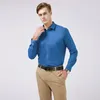 Heren DRID SHIRTS 7XL 8XL 2023 Men's grote bamboe vezel Vezel lange mouw wit shirt niet-ijzer slanke zakelijke vrijetijdsstoffen professioneel solide