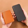 Wallets Solid Color PU Leather Small Wallet for Women Short Simple Women's Purse with Buttons Ultra Thin Bag Coin Purse Z0323