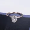 Cluster Rings Classic Design 10K Gold Lab 1.39CT Diamond Ring Custom Jewelry