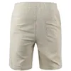 Calça de linhagem de algodão masculina calça masculino verão respirável colorido linho de linho fitness streetwear s-3xl