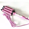 Curling Irons Professional Curling Iron Ceramic Triple Barrel Hair Styler Hair Waver Styling Tools 110220V Hair Curler Electric Curling 230323