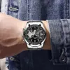 Relojes de pulsera Reloj de lujo de primeras marcas Moda Casual Reloj de pulsera deportivo de cuarzo militar Reloj de pulsera impermeable de acero completo Relogio Masculino 230323