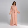 Party Dresses Fahion Muslim Beaded Lace-up Arab Middle Eastern Elegant Two-piece Dress Coat!