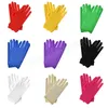 Etichetta da donna Etichetta Short Gloves Stretch Protection Sun Protection Full Finger Mitten Satin Abito da sera Serata Ball Guida