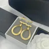 Charm Fashion Stud Geometric Figure Earrings Letter Designer Earring Pendant Jewelry for Women Gifts S Sier Needle High Quality Y240429