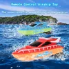 Elektriska RC -båtar Toy Remote Control Fast for Lake Pool Pond Electric Racing Radio Controlled Watercraft Gift Kids 230323