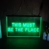 This Must Be The Place LED Neon Sign Home Decor New Year Wall Wedding Bedroom 3D Night Light