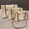 럭셔리 쇼핑백 디자이너 가방 패션 우드 토트 가방 숄더백 하이 엔드 여성 캔버스 토트 핸드백 지갑 상자없는 작은 핸드백 박스 dgate bags