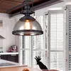 Kolye Lambalar Vintage LED Işık Fikstürü Luminaire Loft American Metal Asma Lamba Cam Endüstriyel Droplight Cafe Bar Restaurant E27