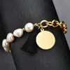 Bangle Charm Bracelets Beadsnice Pearl Bracelet Iron Trendy Bling Lucky Expandable Custom With Tags Selected Decent Gifts Bracelet Designer Jewelry bangle