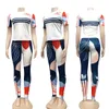 2023 dames costume de sport designer vêtements pour femmes est l'Europe et les États-Unis imprimé costume décontracté tout T-shirt pantalon à manches courtes ensemble deux pièces