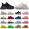 Triple S Men Designer Designer Buty Platforma Platforma Przestępcy Clear Black White Red Red Pink Blue Królewskie Zielone Zielone Treszcze Tennisp3vz