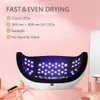 Nagelorter 114W Portable UV LED Nail Lamp Compact Gel Nail Dryer Big Room för två händer Curing Light Professional Manicure Pedicure Tool 230323