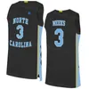 North Carolina Tar Heels College 40 Harrison Barnes Jersey Basketball 52 James Worthy 44 Tyler Zeller 42 Jerry Stackhouse 5 Marcus Paige Kennedy Meeks Homens Crianças NCAA