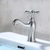 Robinets d'évier de salle de bain G1/2 304 coulée de précision en acier inoxydable simple bassin froid robinet poignée trou lavage robinet de cuisine
