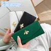 Sacs à bandoulière pour dames 2 styles doux petites perles fraîches embelli portefeuille long Joker couleur unie porte-monnaie en cuir deux pièces multi-cartes pochette de mode 856 #