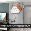 Horloges murales 3d grand salon chambre moderne nordique avec pendule dessin animé luxe Relojes De Pared décor HX50NU